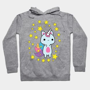 Kawaii Cute Unicorn Cat Hoodie